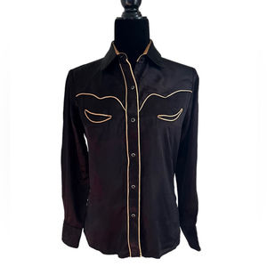 Vintage Kenny Rogers Western Collection Satin Cowboy Shirt